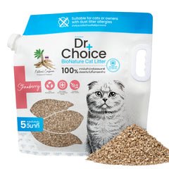 Dr. Choice Eco-friendly Cassava Cat Litter Strawberry Scent 5kg