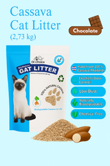 Dr. Choice Eco-friendly Cassava  Cat Litter Chocolate Scent 2.73kg