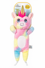 Dr. Choice Unicorn Plush Toy with Squeaker